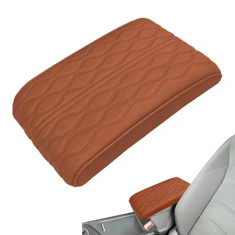 Car Armrest Pad Arm Rest Covering Car Soft Memory Foam Pu Leather Comfortable Water Resistant Car Interior Accessories Car Decor