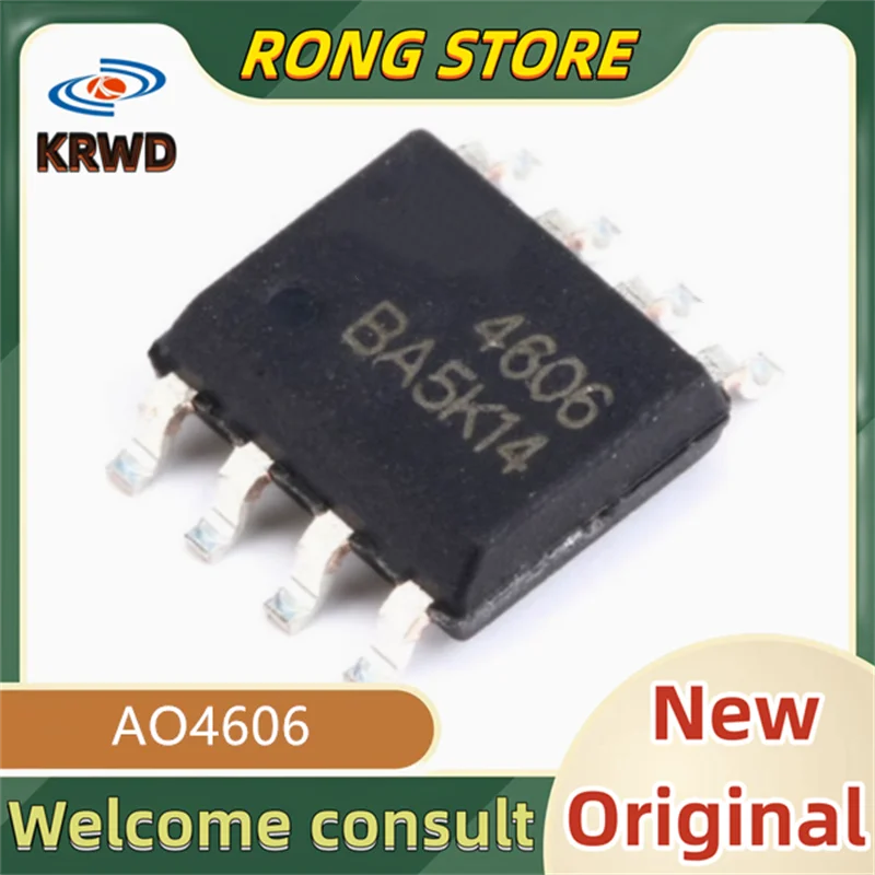 50PCS 4606 New Original Chip IC AO4606 sop-8