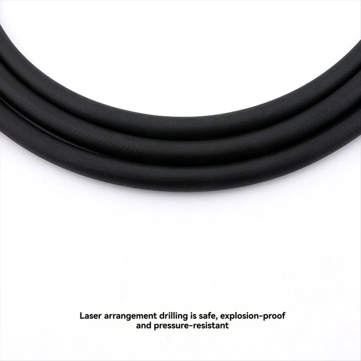 #05V HVAC Charging Hose Set 3 Color Coded Hoses with Valves,HVAC Manifolds Gauges Hose Set,(Aluminum + Rubber)
