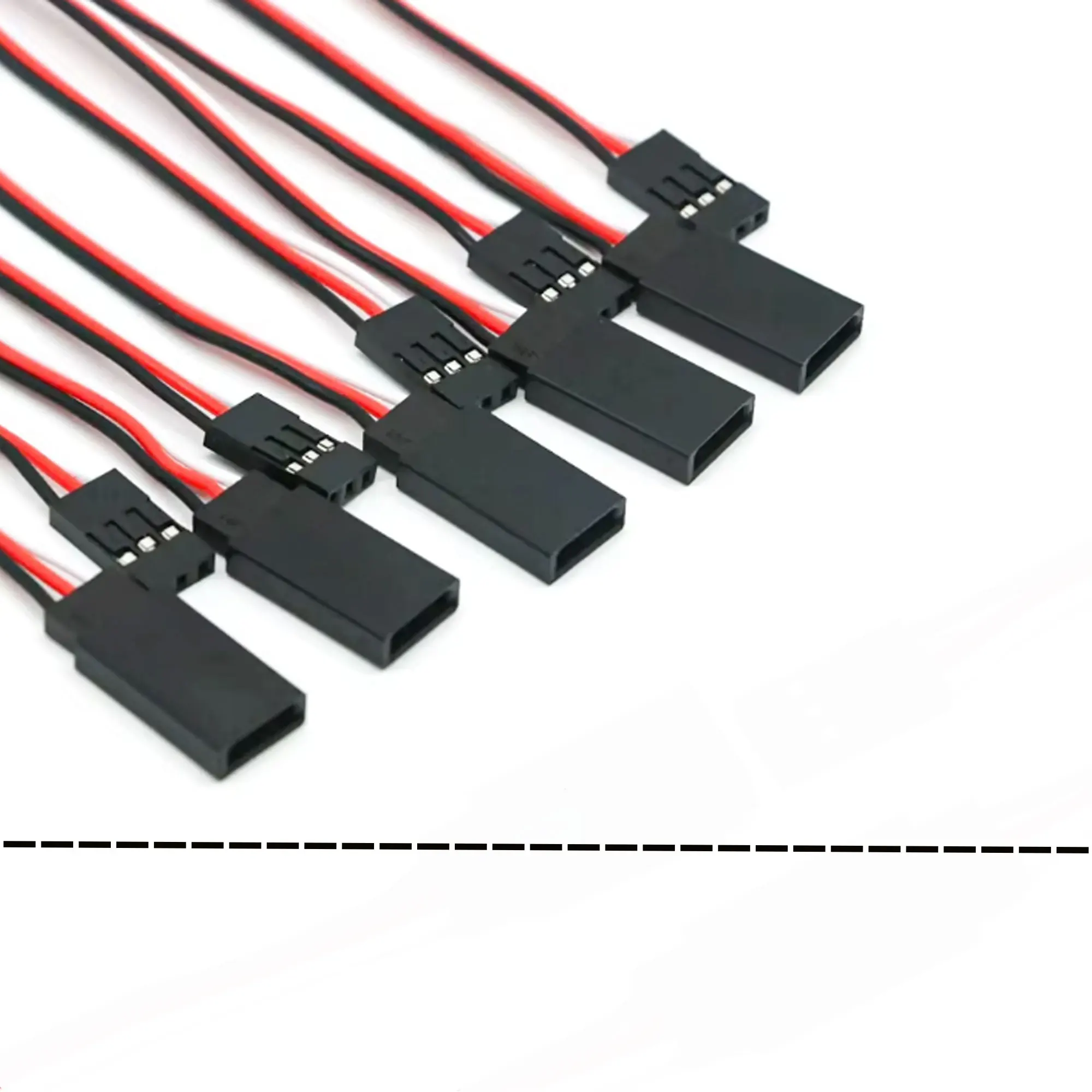 JR Plug Servo Extension Cables Male to Female - 5/10/20pcs 150mm/300mm/500mm 22AWG Copper Wire for RC Aircraft Helicopter Drone