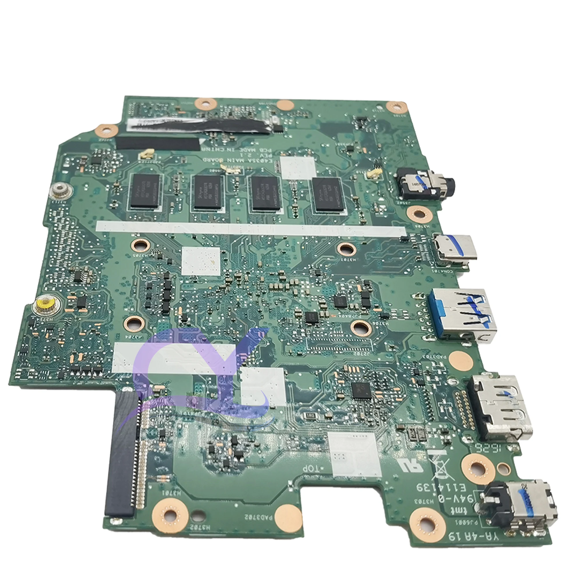 Imagem -04 - Placa-mãe do Portátil para Asus Vivobook E403sa E403s E403 Mainboard com N3050 N3060 N3700 N3710 Teste 100 ok