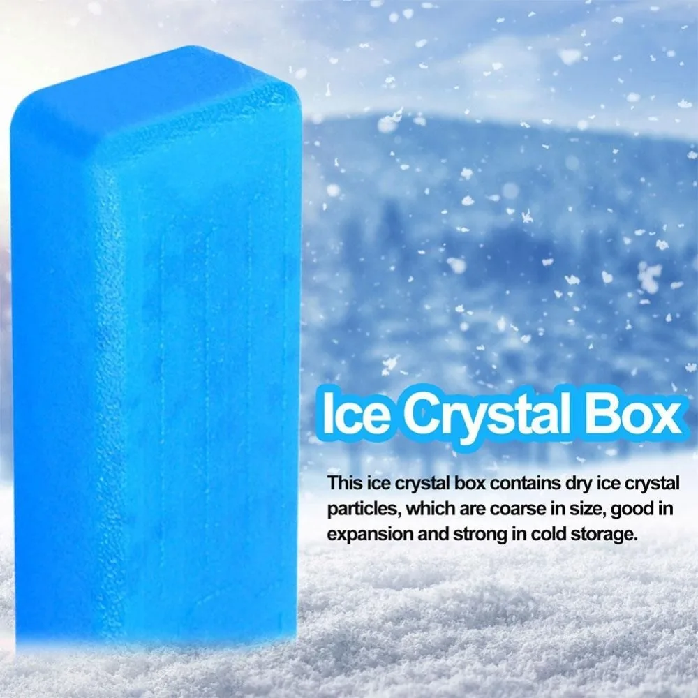 Ice Box Air Conditioning Fan Ice Crystal Box Reusable PE Ice Crystal Box Keep Fresh Durable Refrigerated Shipping Cooling Box