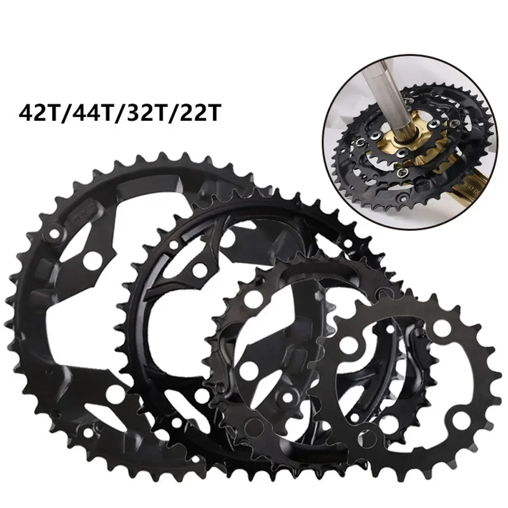 64/104BCD Narrow Wide Bike MTB Chainring Single Tooth Chain Ring 22T 32T 42T 44T Tooth Plate For 7/8/9/10/11 Speed Bicycle Parts