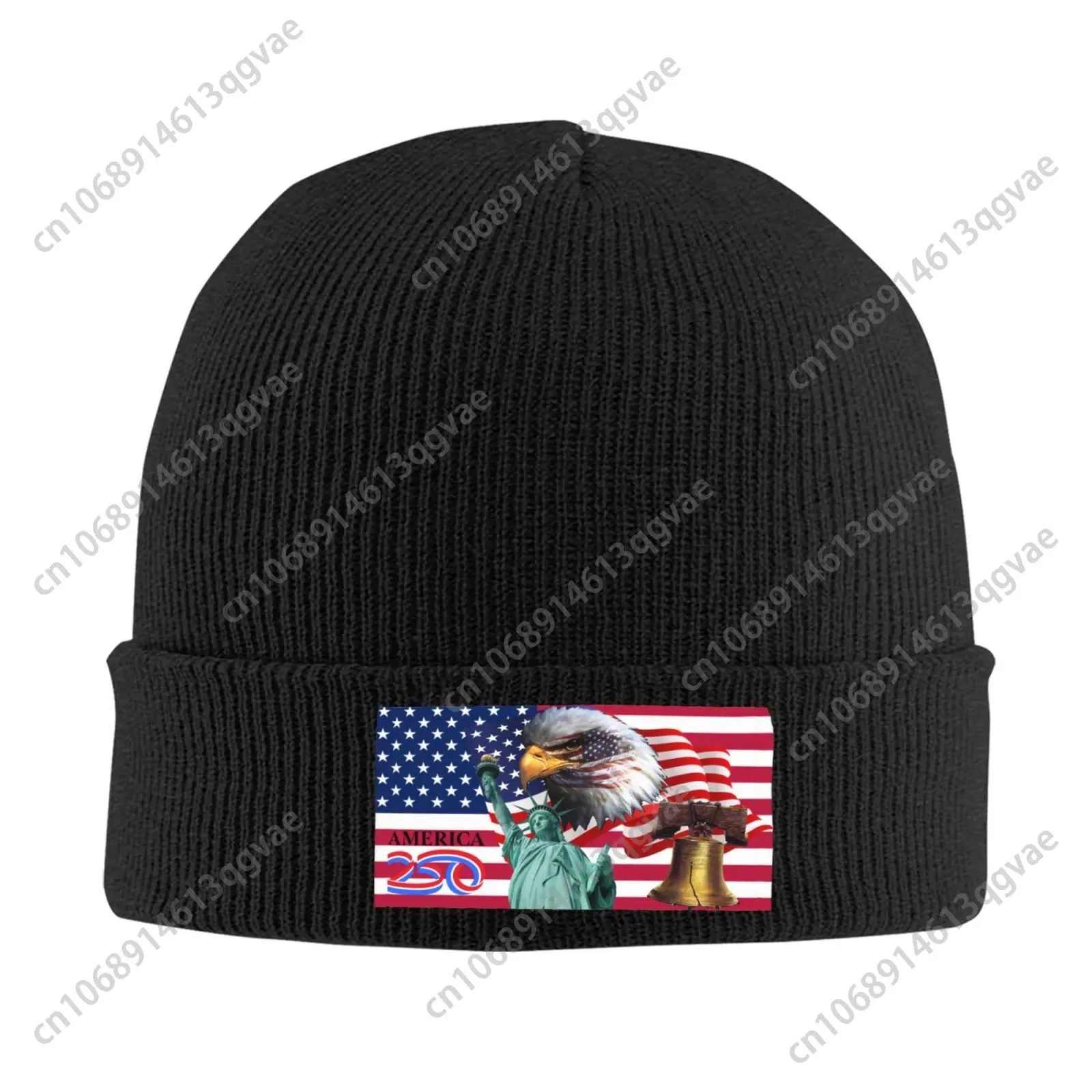 

Anniversary America 250 Knitted Hat Winter Beanie Hats Men Warm Knit Cuff Beanie Skull Caps for Adult Women Lightweight