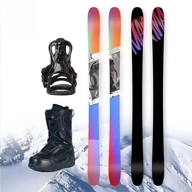 

2024 Manufacturer Wholesale Price Imported Wood Core Alpine Mountain Snow Skis and Snowboard
