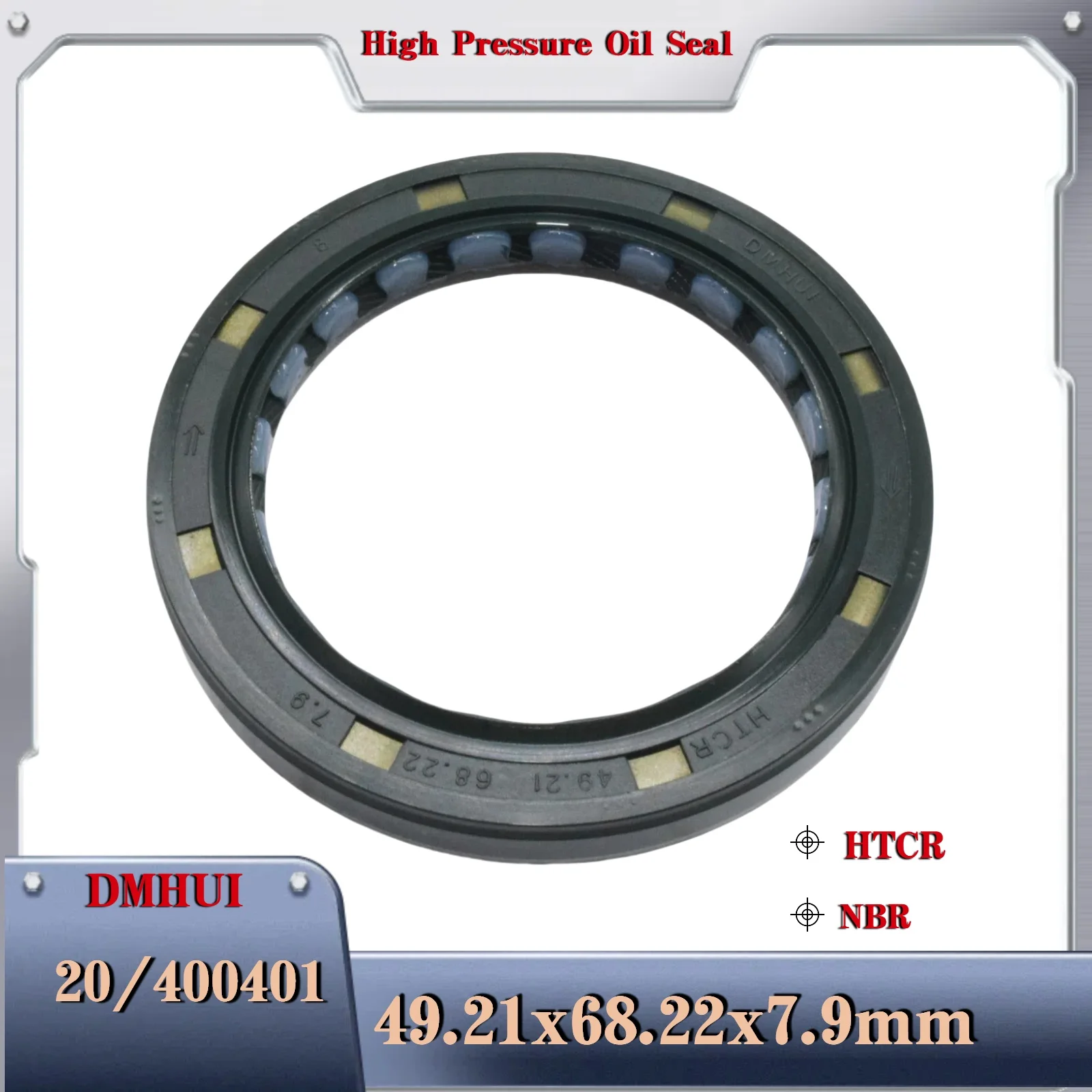 

49.21x68.22x7.9/HTCR/NBR For JCB 20/400401 Hydraulic pump/motor oil seal,Used in Hydraulic Pump/Motor Rotary Shaft Seal