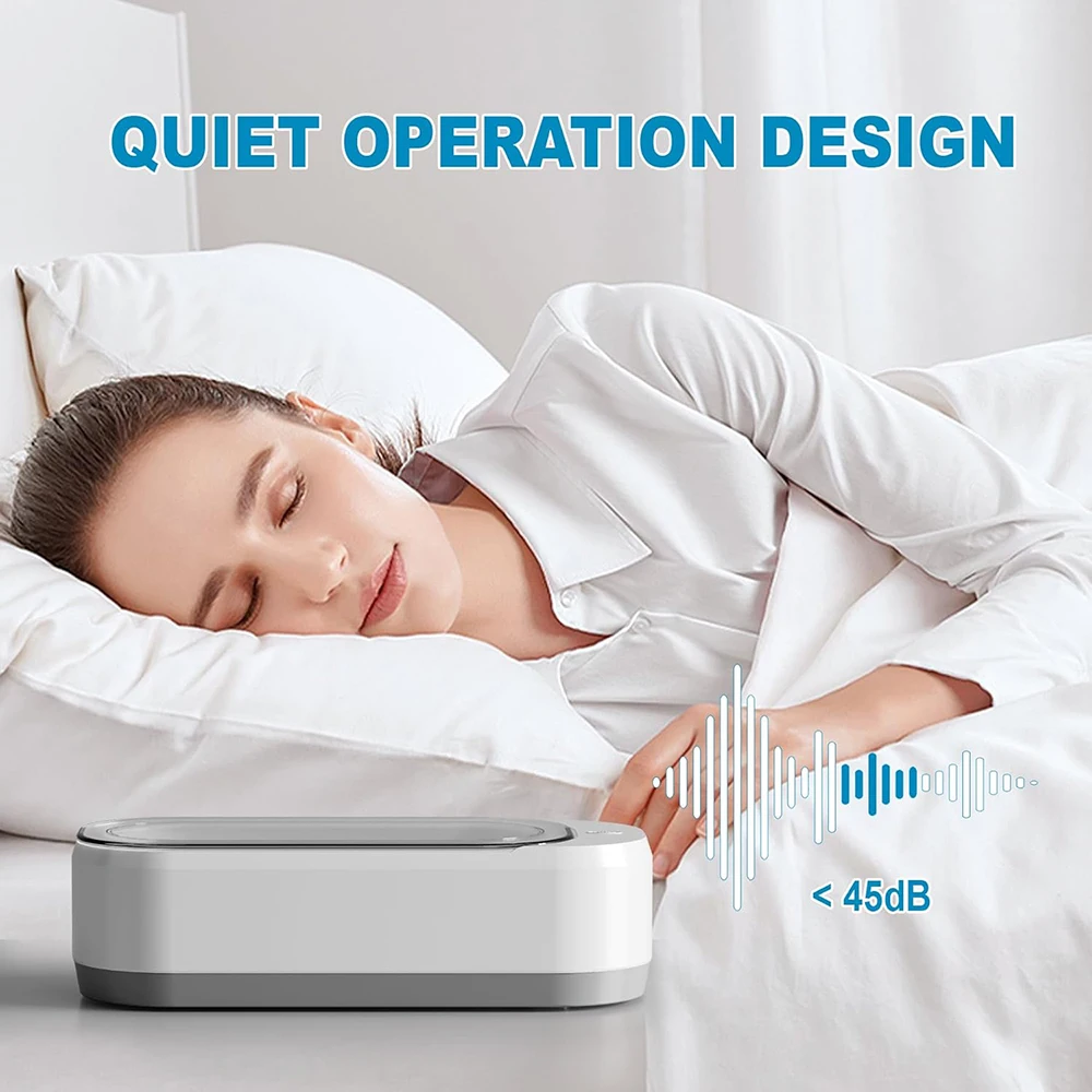 KUNPHY Ultrasonic Cleaning Machine Household 350ML 46KHz Vibration Cleaning Multifunctional Glasses Jewelry Deep Cleaning Tool