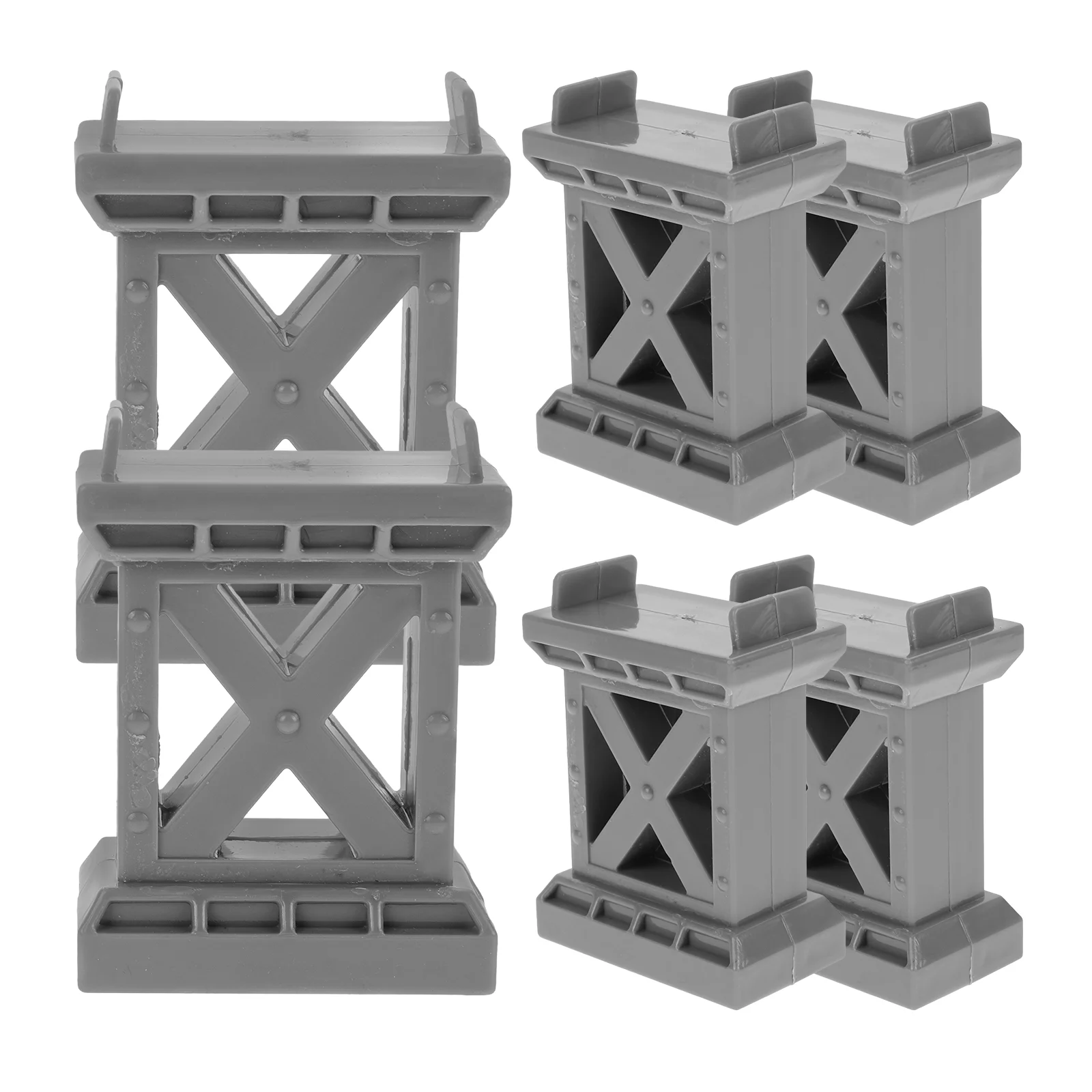 Track Builder Train Pier Wooden Accessories Bridge Support Risers Plastic Child