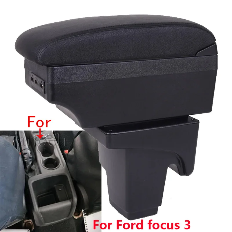 Do Ford FOCUS 3 Podłokietnik Do Ford Focus III MK3 Podłokietnik samochodowy Akcesoria samochodowe Schowek Szczegóły wnętrza Części modernizacyjne