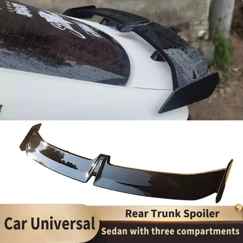

Sedans Universal Rear Trunk Spoiler Tail Fin Fixed Wind Spoiler for BMW E90 E46 F10 F30 Benz Audi GT Style Wing Lid Accessories