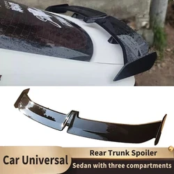 Sedans Universal Rear Trunk Spoiler Tail Fin Fixed Wind Spoiler for BMW E90 E46 F10 F30 Benz Audi GT Style Wing Lid Accessories