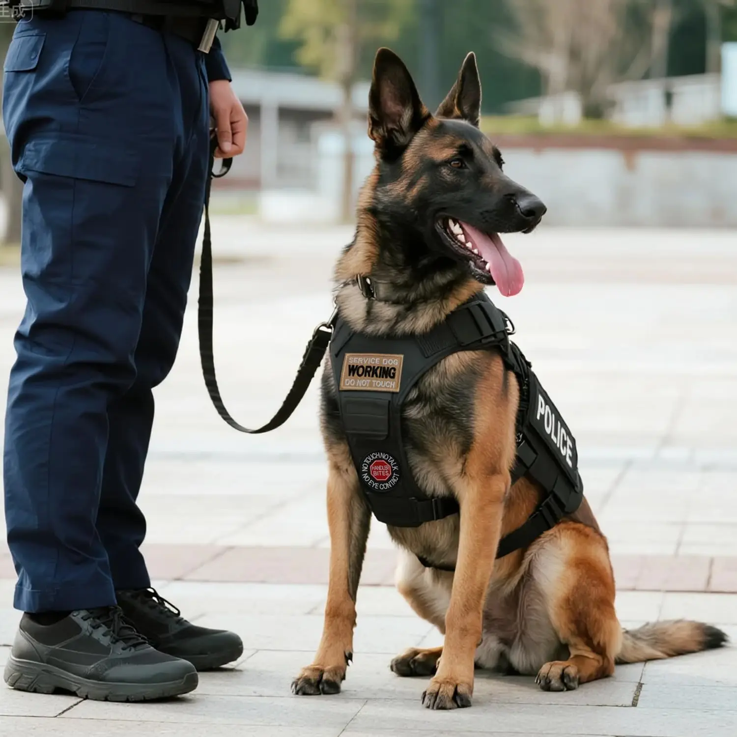 AXEN 20 Pieces Service Dog Patches Pack, Tactical Morale Patch for Dog Vest Harness Collar Loop and Hook Patches Full Embroidere view 6