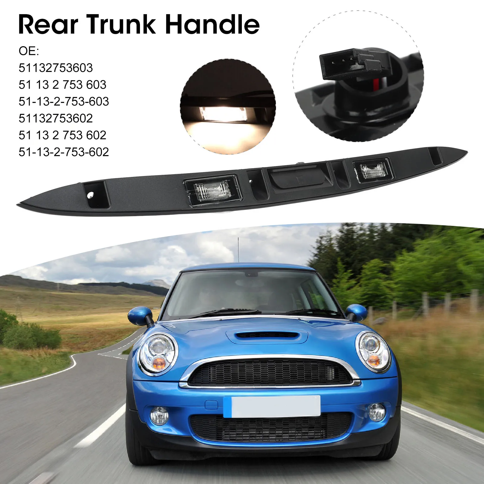 

Нижняя решетка отделки капота 51112751624 для R55 R56 R57 Base LCI R58 R59 Cooper One 2011-2015, глянцевый черный