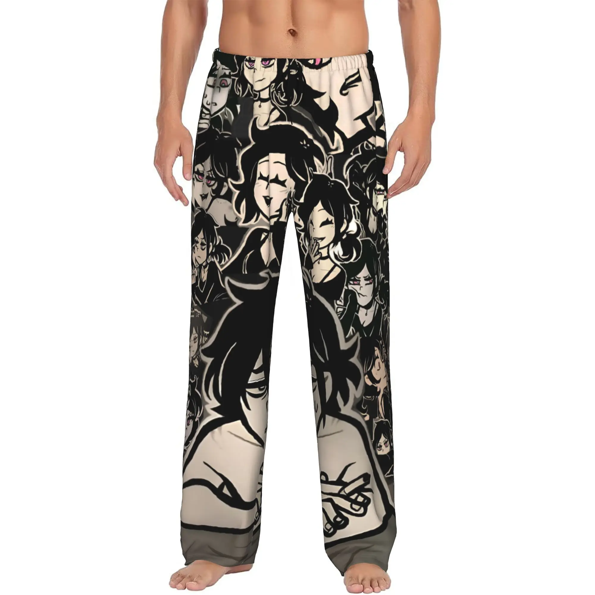 Custom The Coffin of Andy and Leyley Pajama Pants Men Andrew Sleepwear Lounge Sleep Bottoms Stretch with Pockets view 2