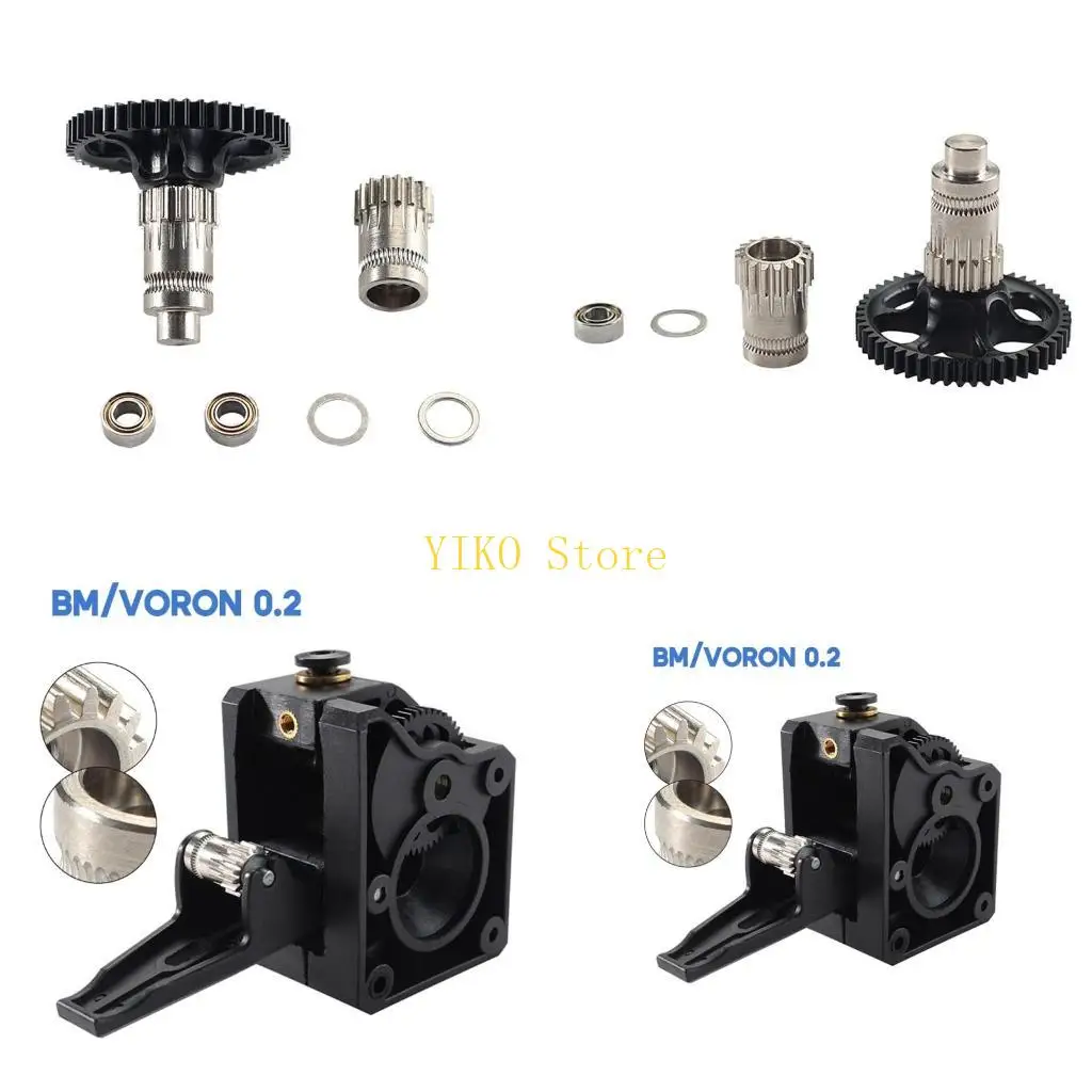 

K32C High Accuracy Printing POM Gear Set for BM/VORON 0.2 Printer Nickel Plating Treatments Gear Printer Accessories