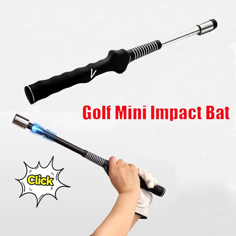 Golf Mini Impact Bat; Golf Physical Acoustics Trainer; Quick Swing Correction; Improve Accuracy of Ball Strike