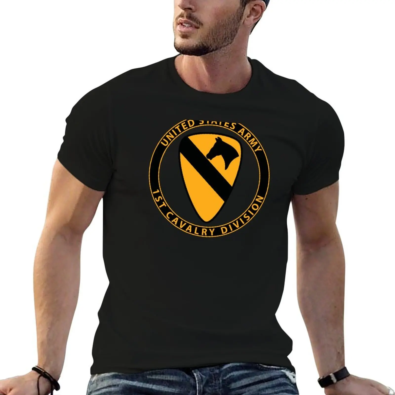 1st Cavalry Division T-Shirt t shirts cotton 100% graphic t shirts for man t shirts for man pack white T-shirt