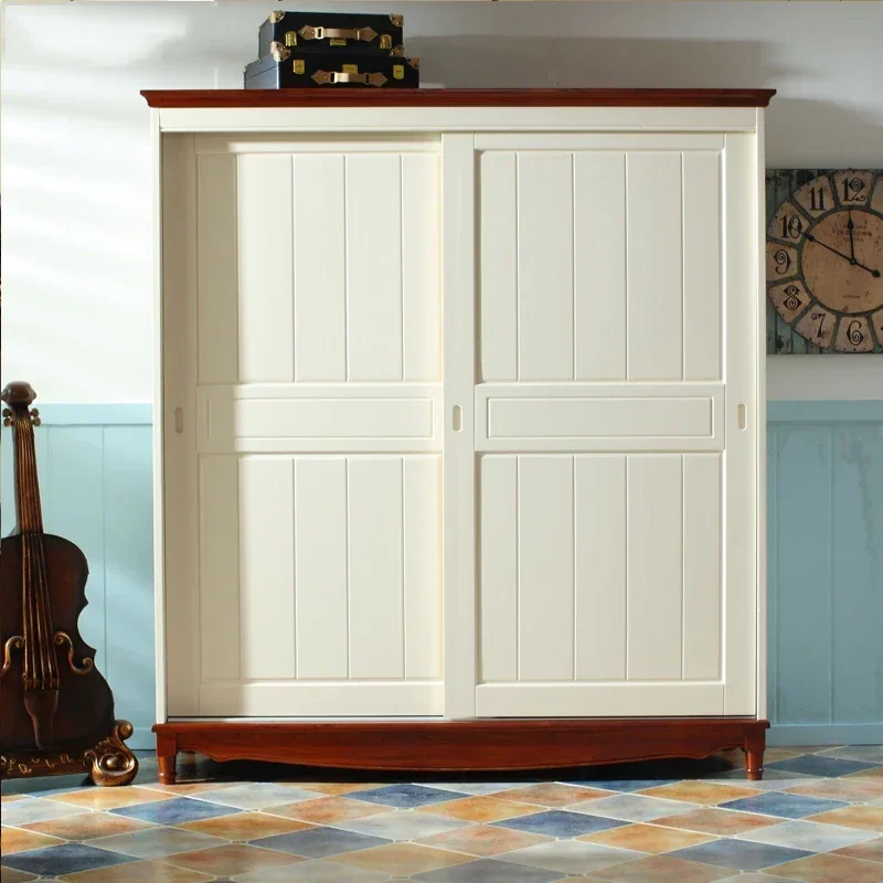 Babys Cabinet Clothes Wardrobe Closet Mop Folding Dressing Assembly Storage Sliding Room Cabinet Closet Organizer Furniture