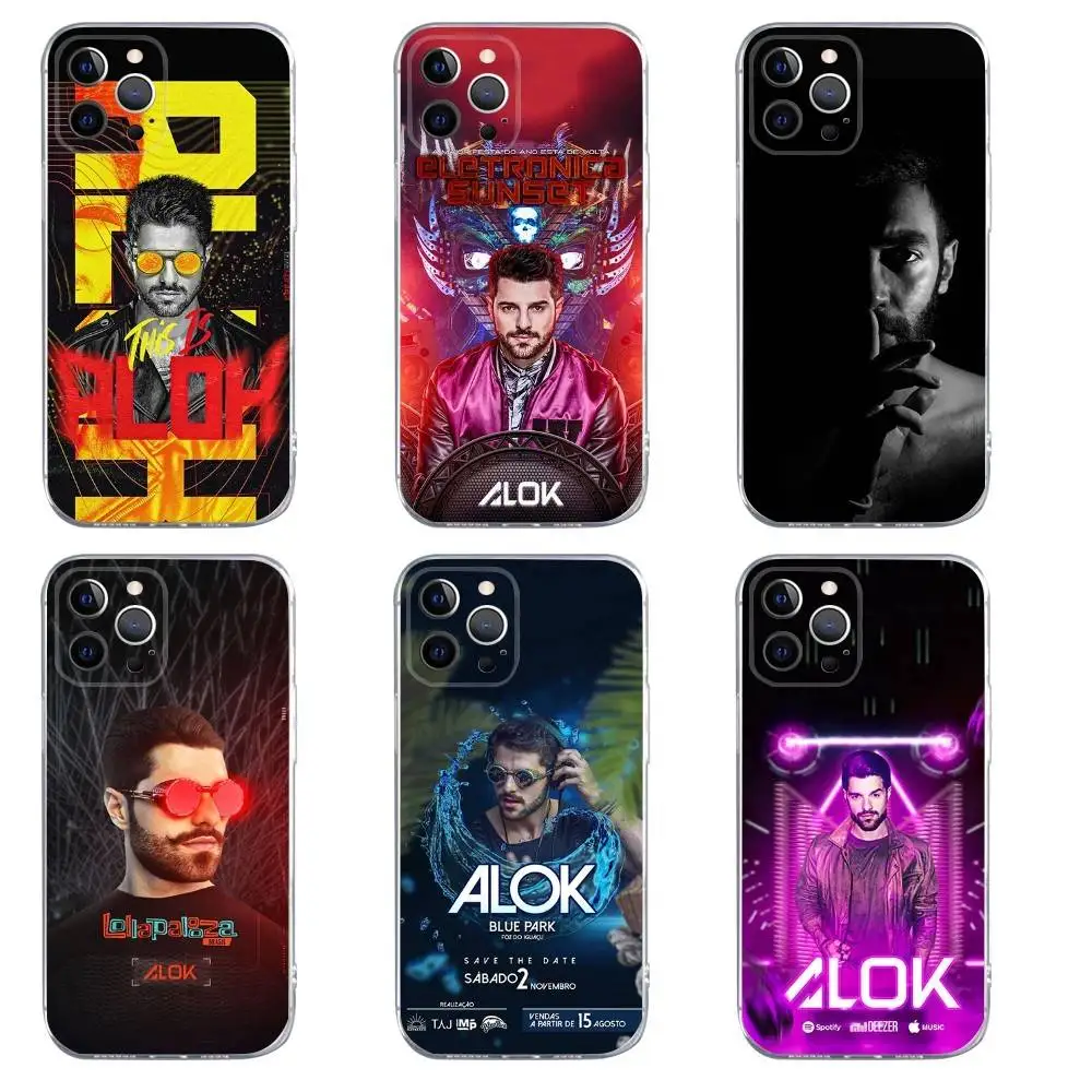 

A-ALOK DJ Phone Case For iPhone 16,15,14,13,12,11,Pro,Max,Xs,Xr,X,7,8,Plus,Mini Silicone Clear Cover