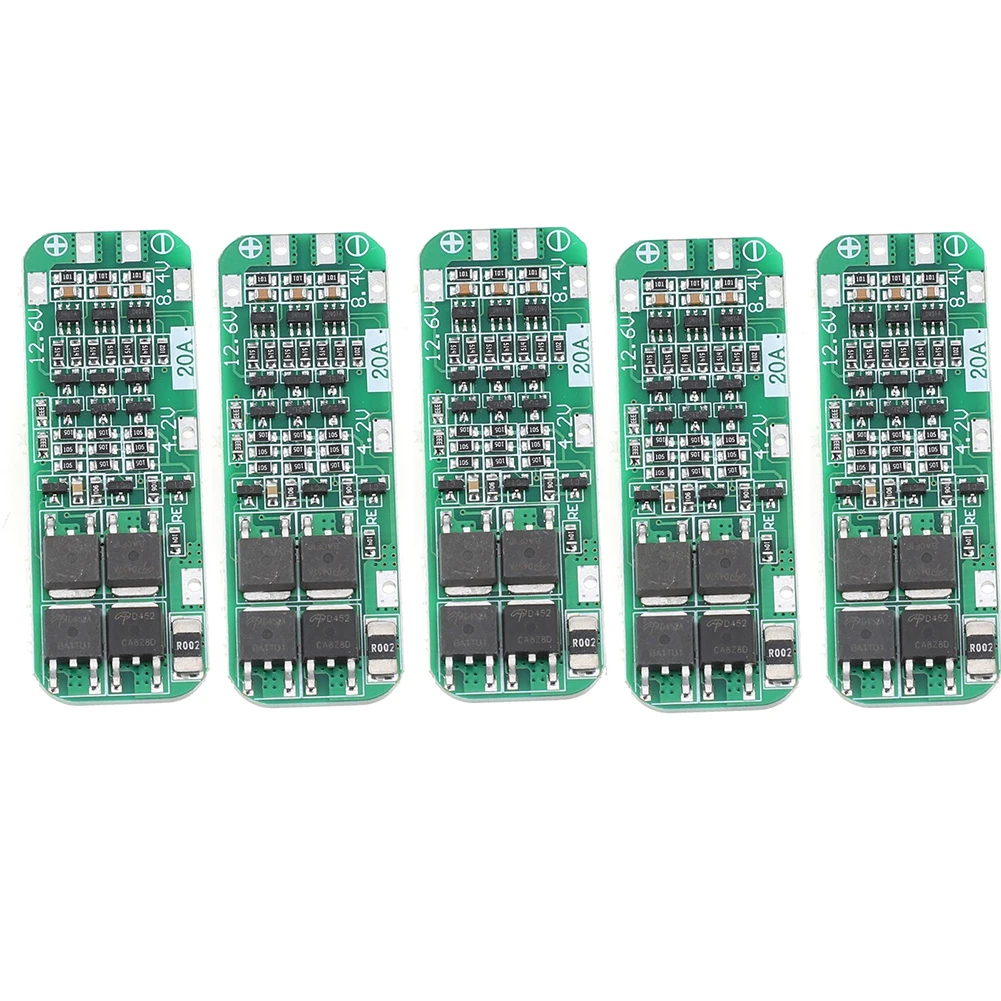 5PCS 3S12.6V 20A Protection Board Lithium Battery Charger PCB Protection Board 12.6V Cell Charging Protecting Module