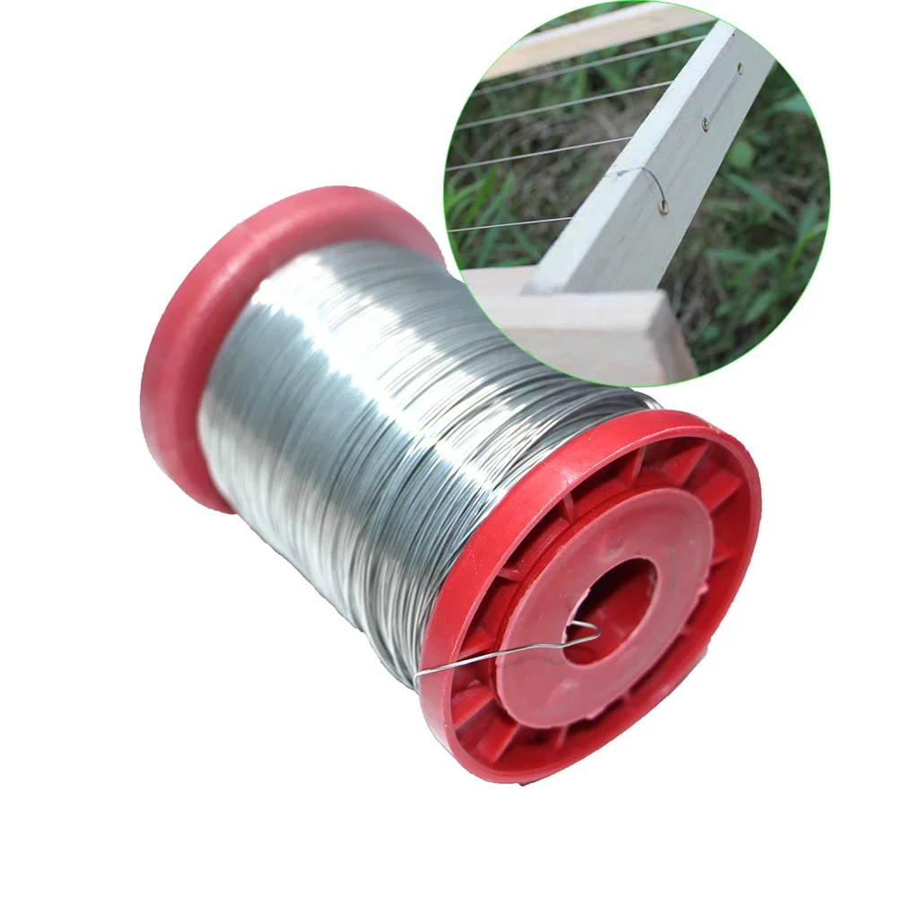 

1Roll Beekeeping Beehive Frames Nest Stainless Steel Wire 0.5mm 500G Frame Foundation Sandard Size Bee Tools Supplies Hive Bee