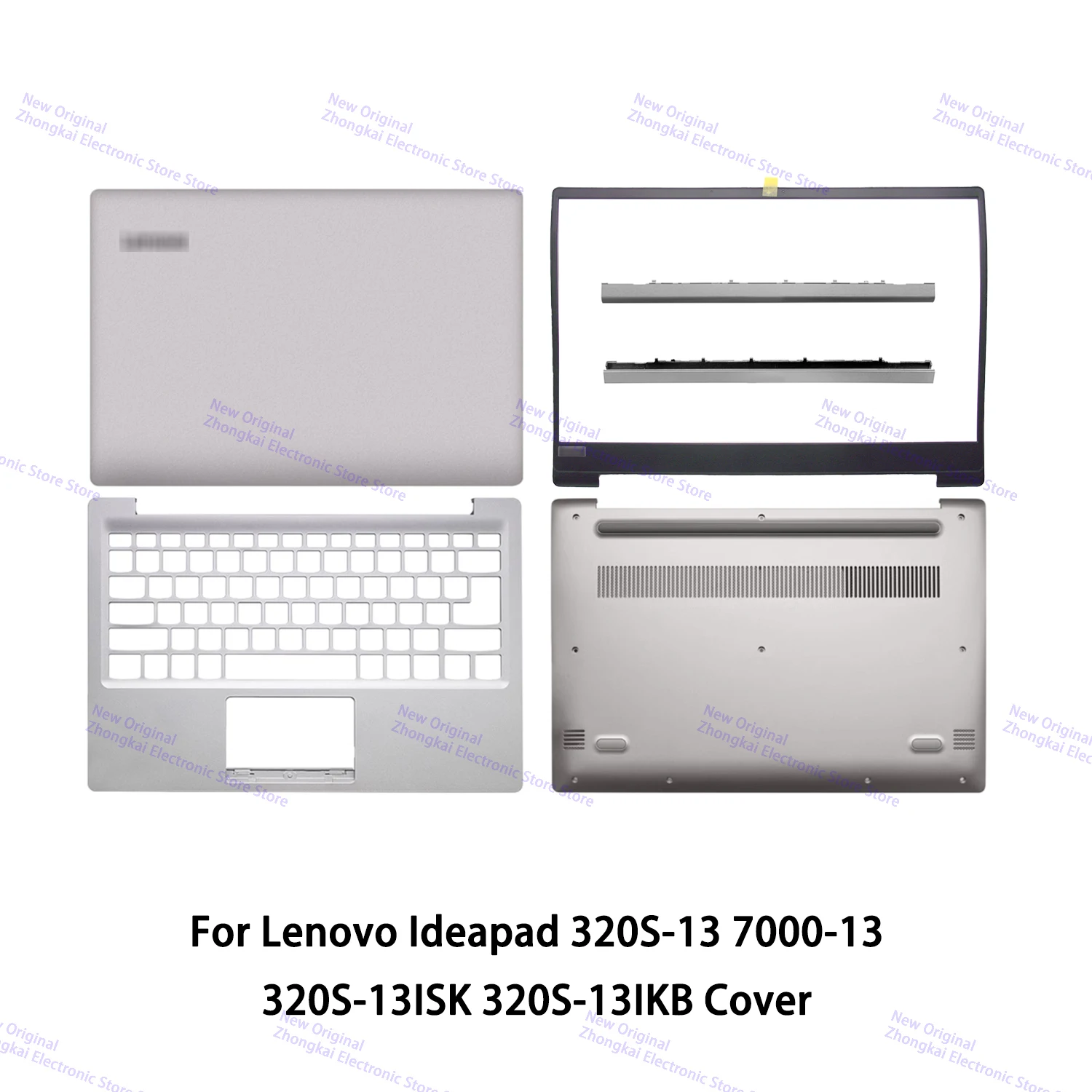 Funda trasera para portátil Lenovo Ideapad 320S-13 320S-13ISK 320S-13IKB, carcasa trasera Lcd, bisel, reposamanos, Base inferior, novedad, Original