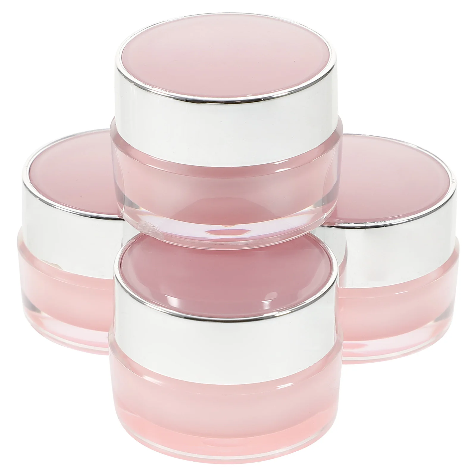 

4Pcs Airless Cream Dispenser Bottles Leak Resistant Press Type Travel Jars for Lotions Moisturizers Anti-Oxidation Sub