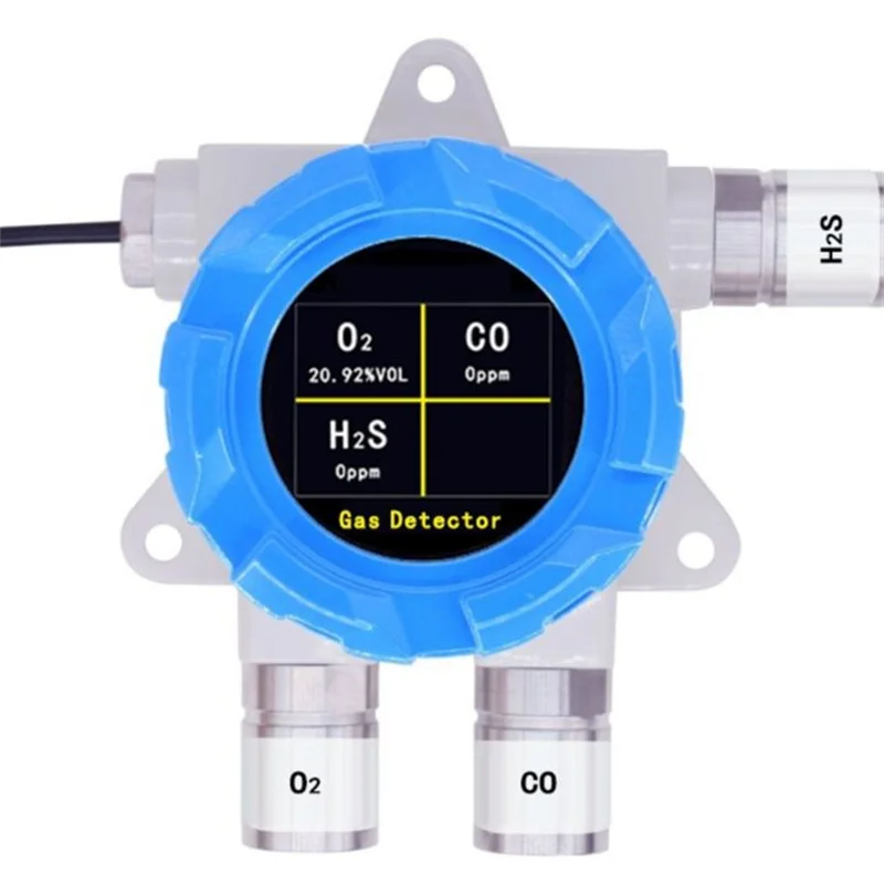 Industrial Multi-Gas Alarm Sensor for Safety Detection of CH4 H2S NO2 NH3 - Gas Leak Warning System