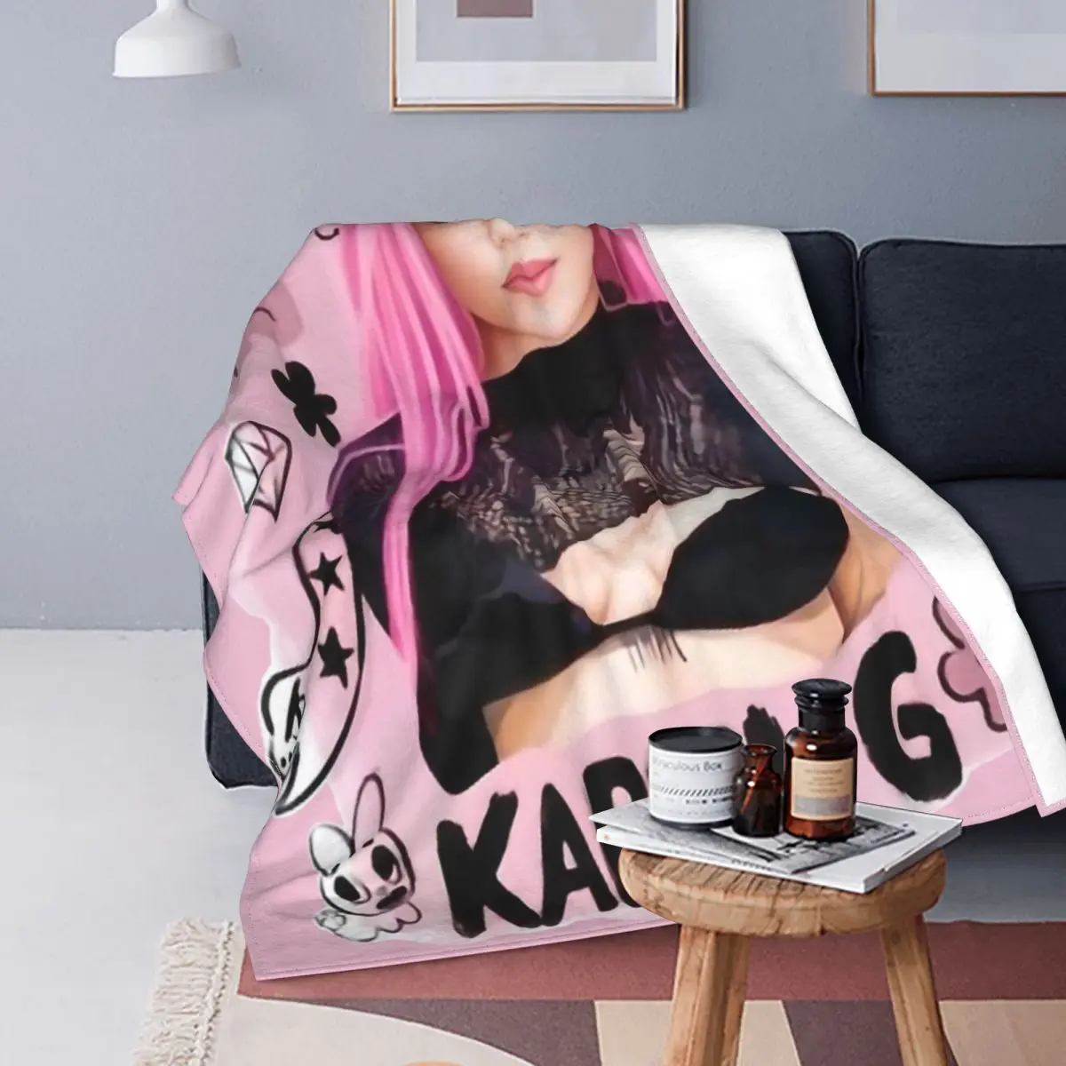 Karol G Manana Sera Bonito Bichota Season Blankets Wool Funny Soft Throw Blanket for Home All Season