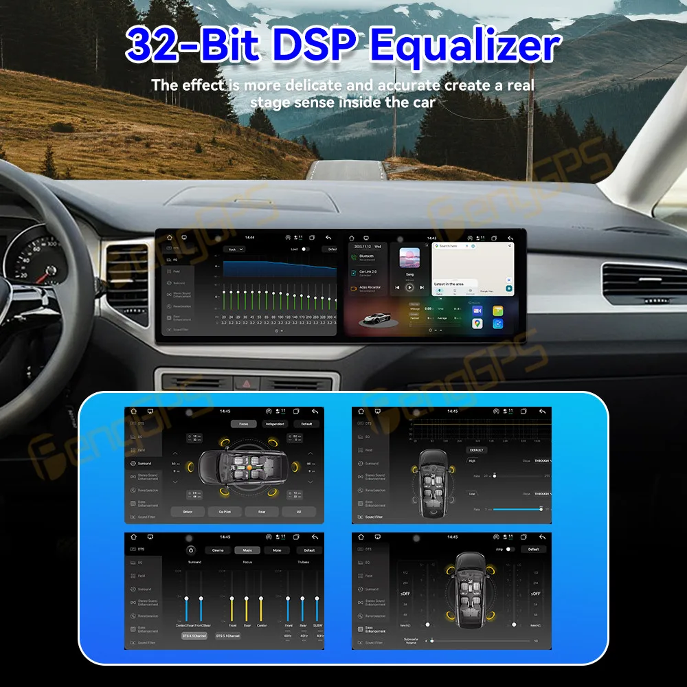 Android 15 Dual 10.1" Car Radio For Volkswagen Golf Sportsvan 2016-2020 Car GPS Navigation Multimedia Player Auto Video Stereo view 6