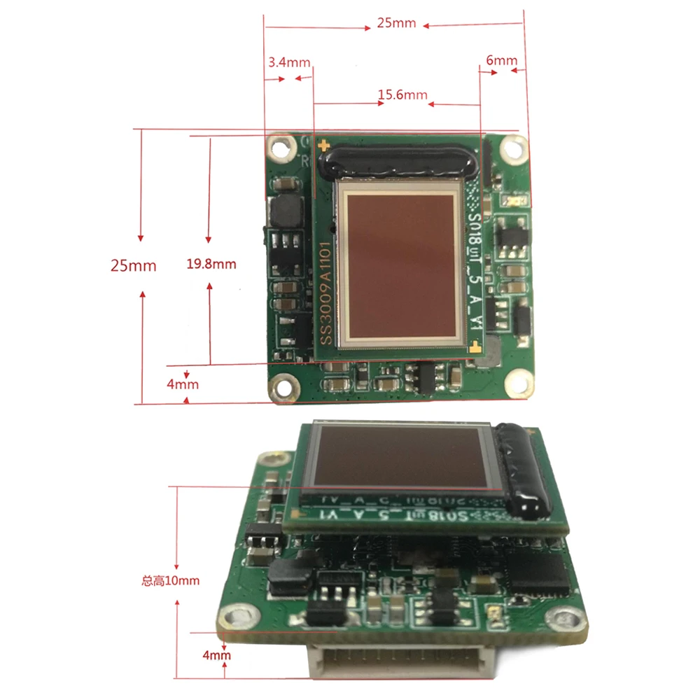 0.61 Inch OLED Display Viewfinder 800*600 Microdisplay Module AV VGA Input Interface Thermal Imager