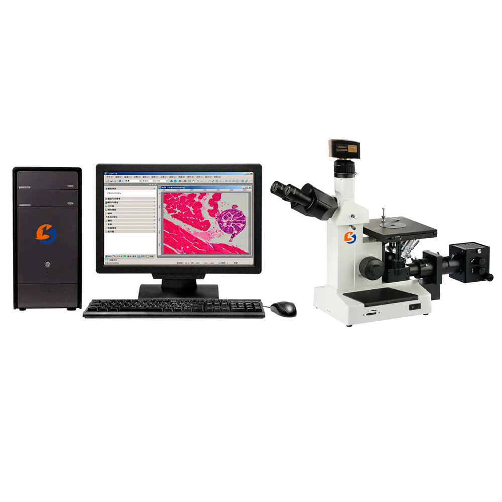 

4XCE Trinocular Inverted Metallurgical Microscope With