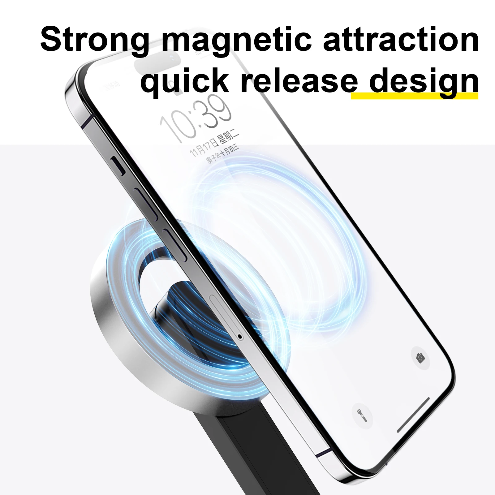 TELESIN Magnetic Mini Selfie Stick Tripod with Remote Control for iPhone Android Stable Aluminum alloy Smartphone Holder Stand