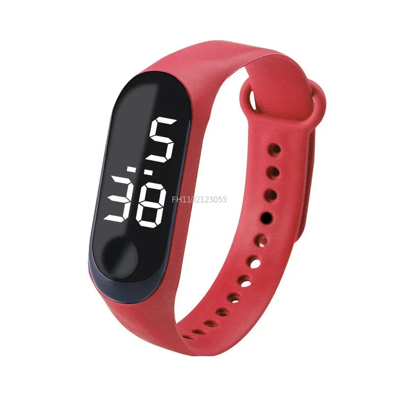 Reloj Digital LED para hombre y mujer, pulsera deportiva informal a la moda, relojes electrónicos de silicona para niños y niñas