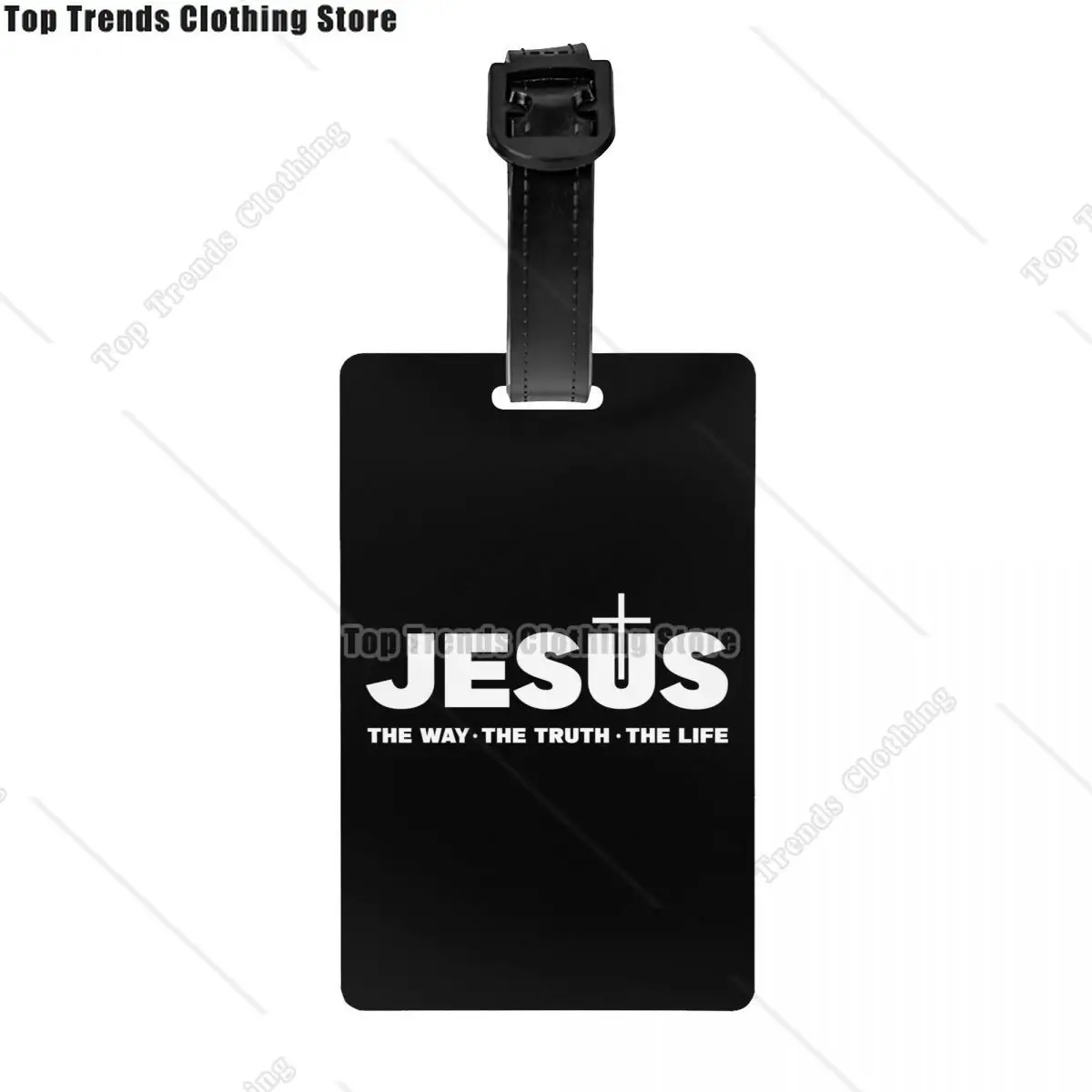 

Иисус Христос Путь Правда Жизнь Багажные бирки для дорожного чемодана Религия Христианская вера Конфиденциальная обложка ID Этикетка