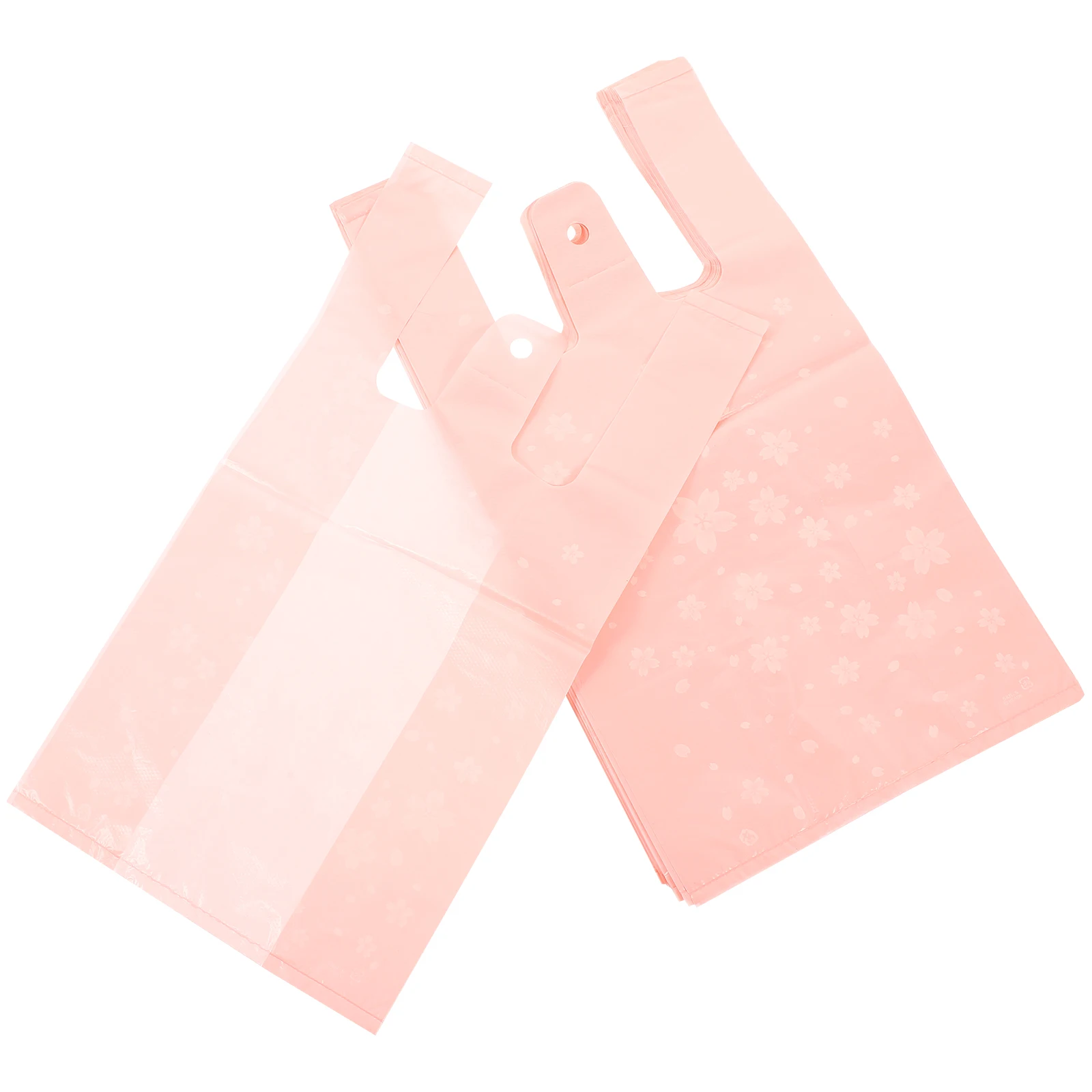 

50pcs Grocery Shopping Vest Foldable Reusable Tote Bags for Groceries Travel Large Capacity Plastic Pouch Storage Bag Portable
