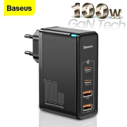 Baseus 100W GaN USB Type C Charger PD QC Quick Charge 4.0 3.0 Type-C Fast Charging For iPhone 14 13 12 Xiaomi Macbook Pro Laptop