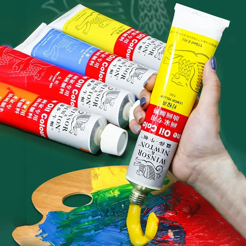 Winsor & Newton 45ML สีน้ํามัน,สีสันมืออาชีพศิลปินวาดเครื่องมือสําหรับผ้าใบไม้,งานฝีมือ,กระดาษ Art เครื่องเขียน