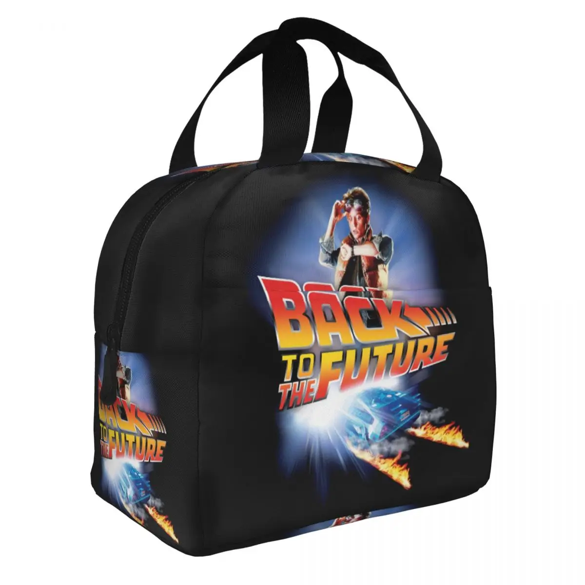Back To The Future Insulated Lunch Bag for Camping Travel Science Fiction Comedy Tv Movie Leakproof Thermal Cooler Bento Box