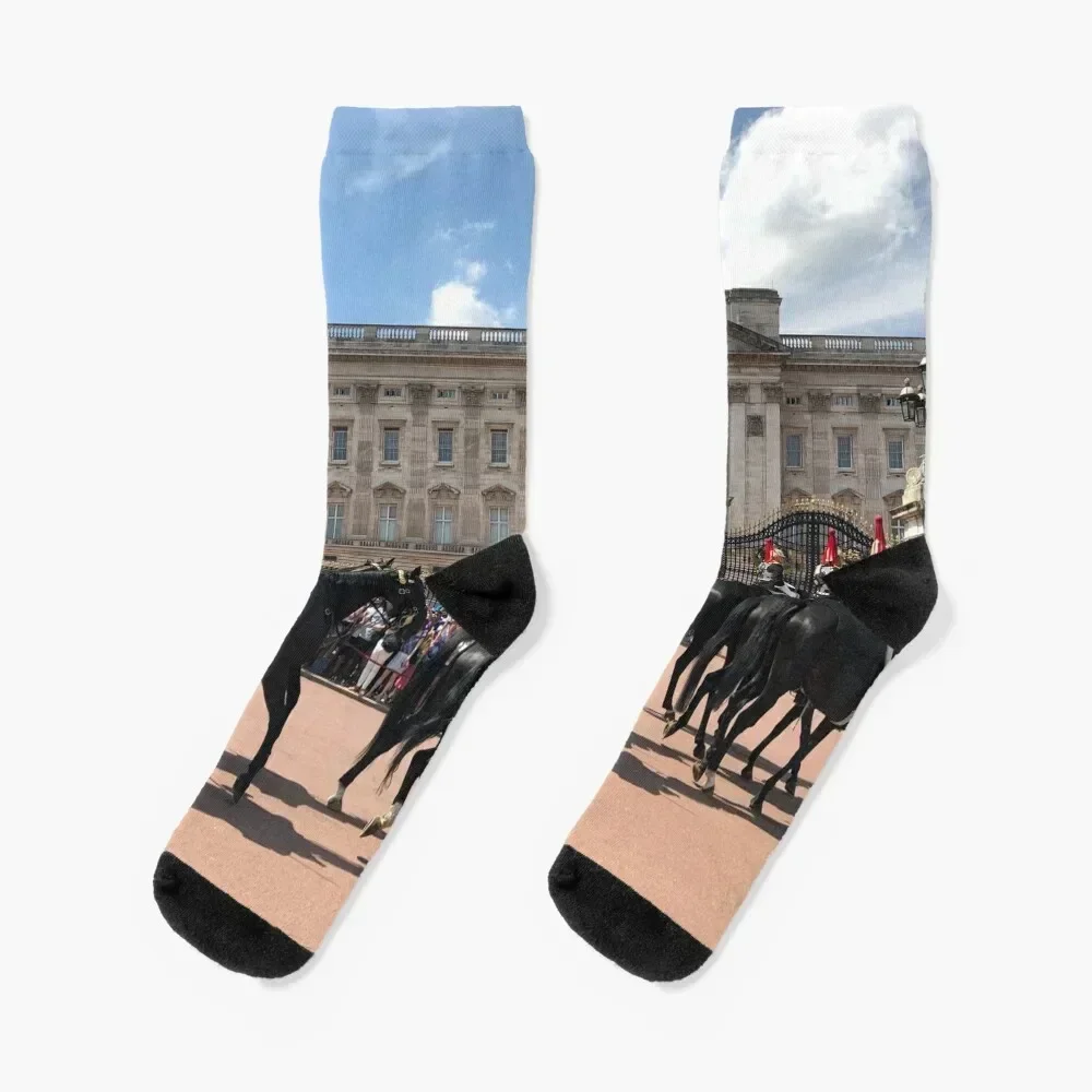 

Changing of the Guard, Blues and Royals on Parade, Buckingham Palace, with the Household Cavalry Socks