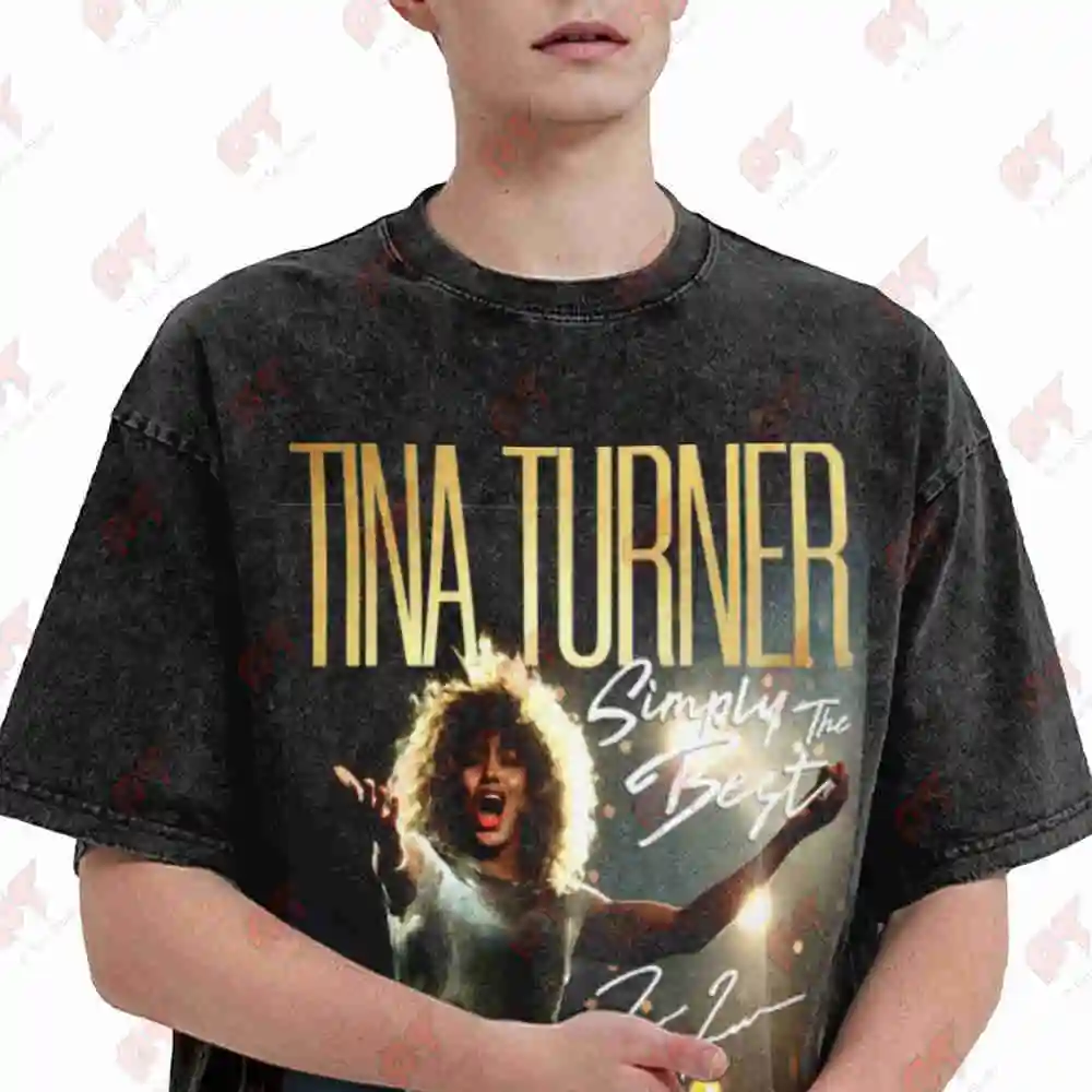 Tina Private Dancer Singer Vintage Washed Tee Pure Cotton T-Shirt