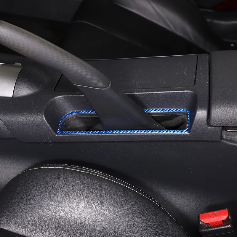 

For Mitsubishi Eclipse 2006-2011 Soft Carbon Fibre Car Central Control Handbrake Panel Cover Trim Sticker Car Accessories