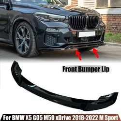 Auto Voorbumper Lip Spoiler Splitter Diffuser Afneembare Body Kit Cover Guard Voor Bmw X5 G05 M50 Xdrive 40i 35i 30d 2018-2022