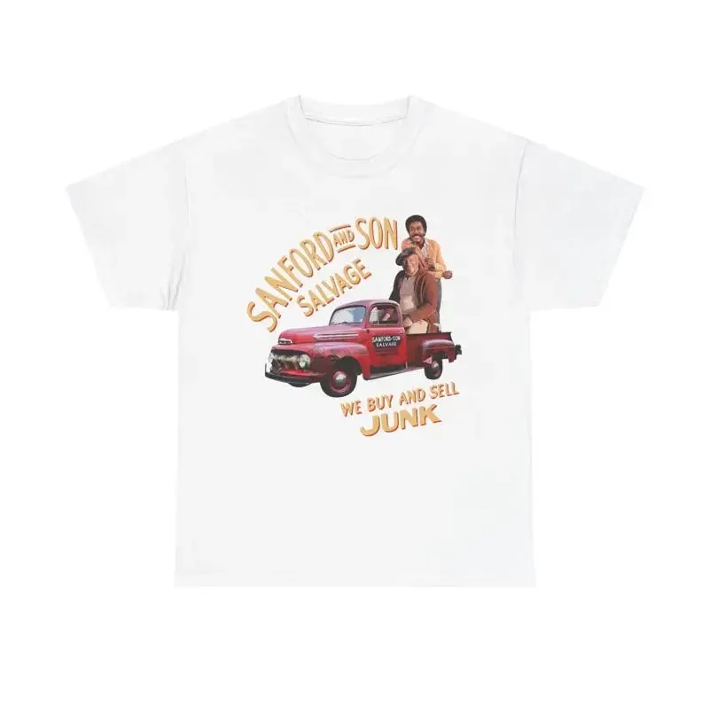 Sanford And Son T Shirt Tow Company Merch Retro Tv Red Fox Heavy Cotton