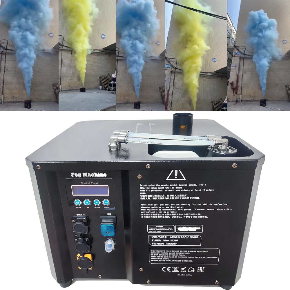 3000W Professional Colorful Fog Machine DMX512 Stage Machine for Wedding DJ Disco Party, High Power Smoke Effect Equipment