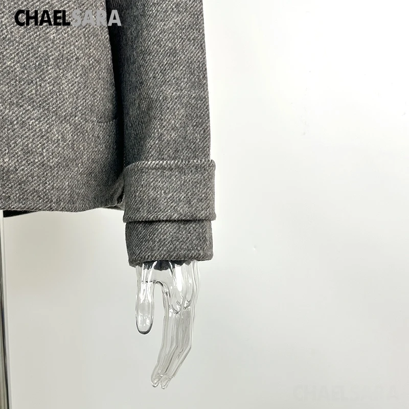 Vintage Woolen Coat for Women - Autumn Winter Jacket 2026