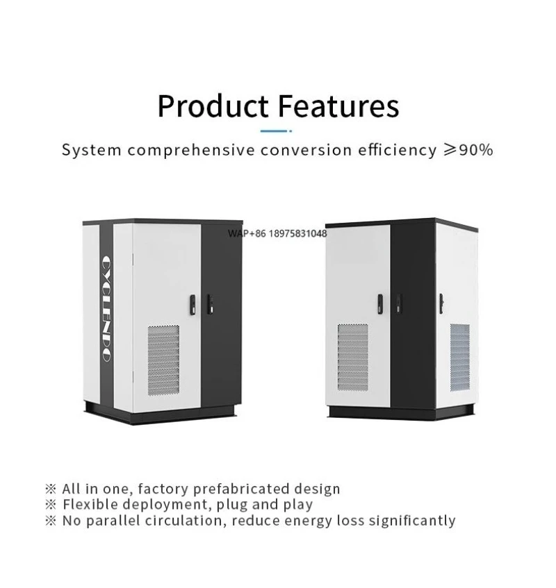 BESS Solar Energy Storage System 20Kw/30kw/40kw/50Kw + 64.3Kwh  LiFePO4 Battery for EV Charging