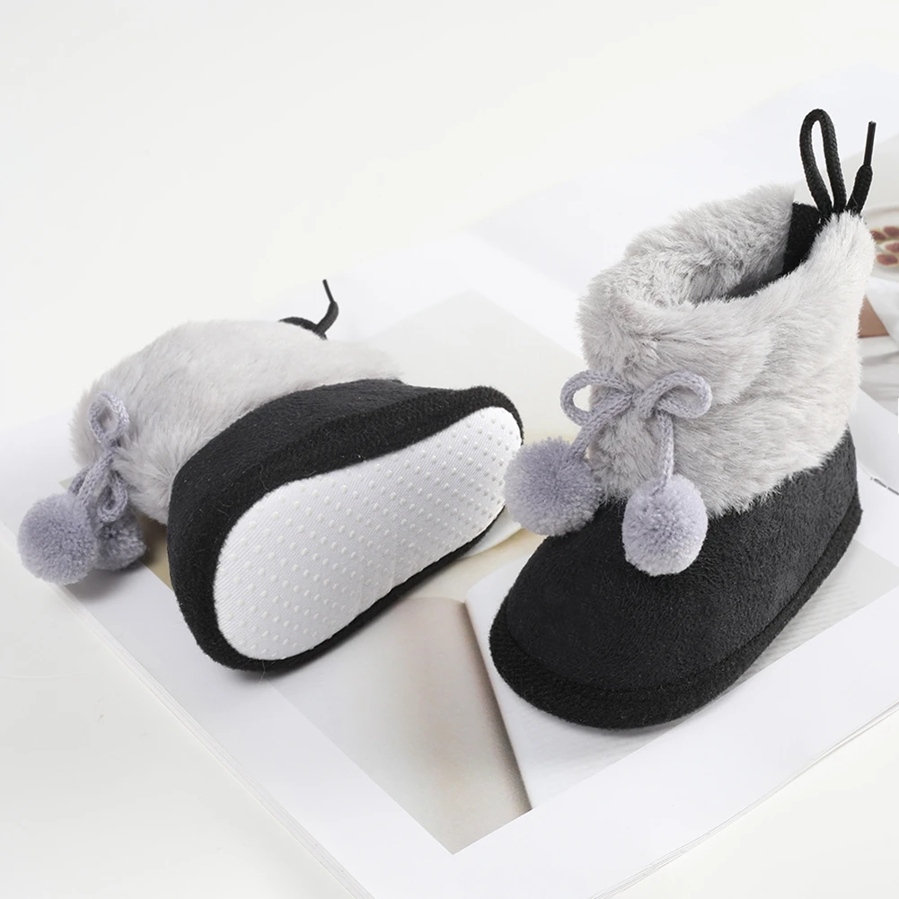 Winter Snow Baby Boots Newborn Warm Booties Soft Sole First Walkers Shoes for Baby Girls Boys Infant Shoes Toddler 0-18Months