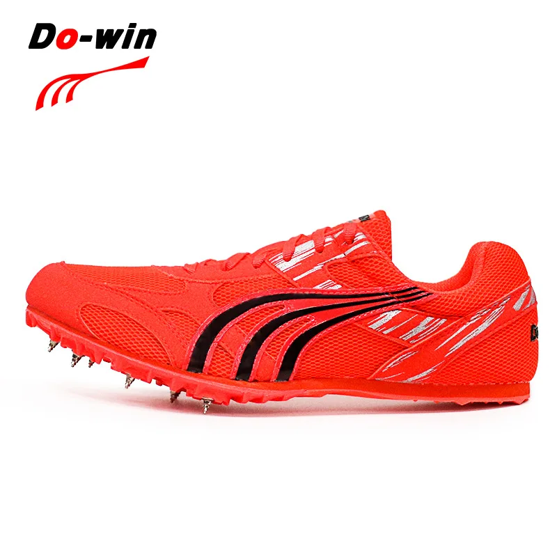 Do-win Men Women Track and Field Racing Spikes Sports Shoes Mesh Breathable Professional Running Start Sprint Training Sneakers