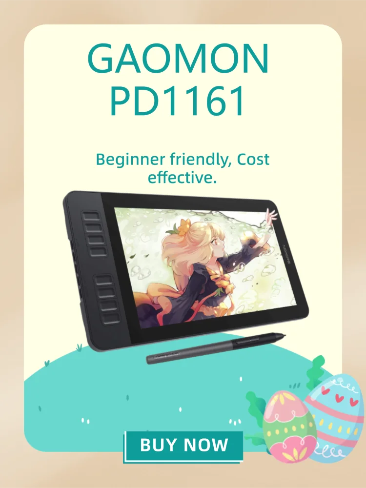 GAOMON PD1161 IPS HD grafika rysunek Tablet cyfrowy Monitor ekran piórkowy z 8 klawisze skrótów i 8192 poziomów baterii bezpłatn — zdjęcie 2